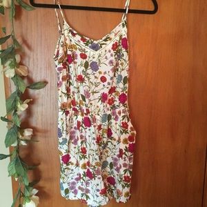Floral Romper with Pockets